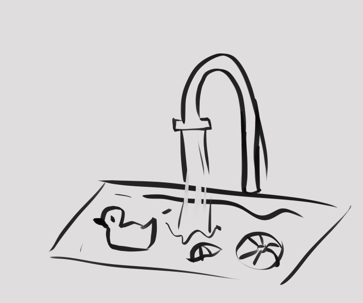 Active sink tap